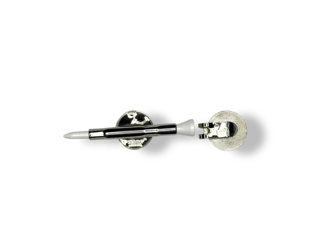 The Tee Clip® MINI: USA Made | Magnetic Golf Multi Tool - Golf Tee Holder, Ball Marker, Putting Alignment & Divot Repair